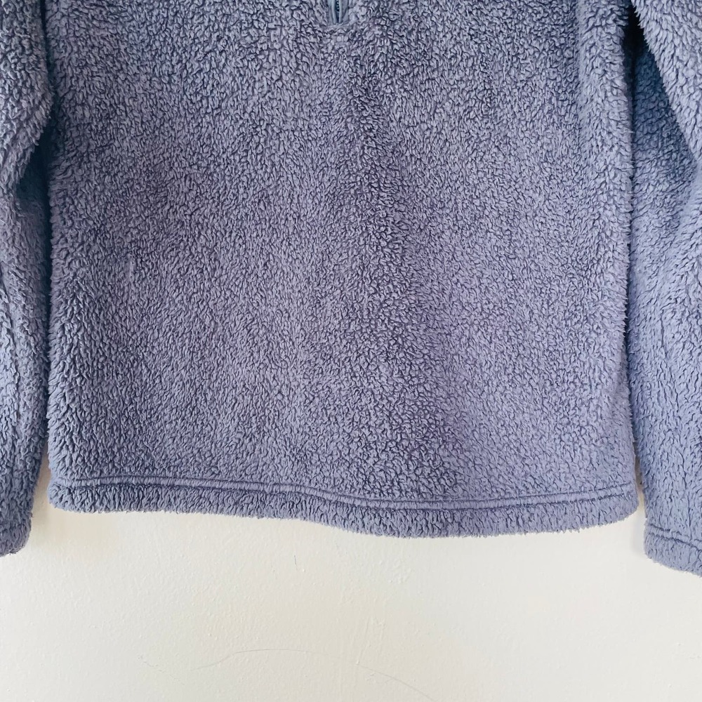 Patagonia Los Gatos 1/4 Zip Charcoal Gray Fleece Teddy Zip up Size S - Picture 4 of 11